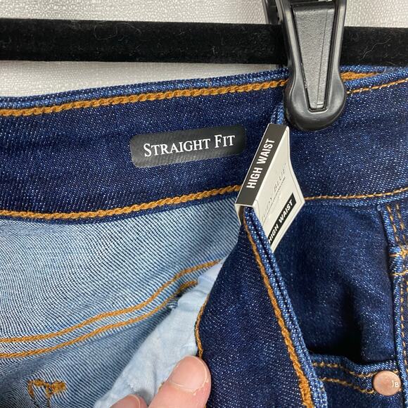 Judy Blue Dark Wash Straight Fit High Waist Raw hem Jeans Sz.9/29 NWT - Picture 9 of 15
